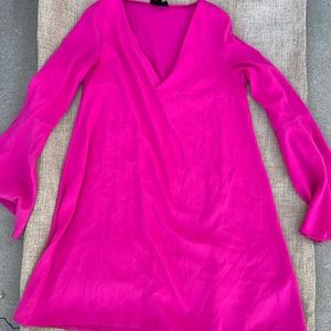 TOPSHOP size 2 hot pink dress